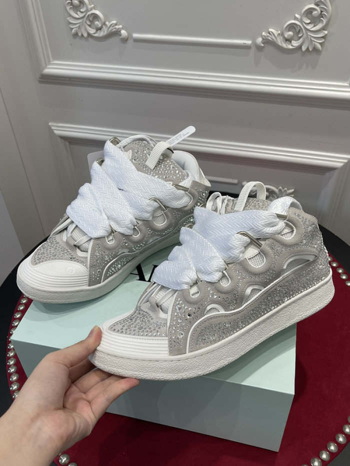 lanv1n leather curb sneakers