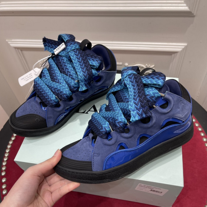 lanv1n leather curb sneakers