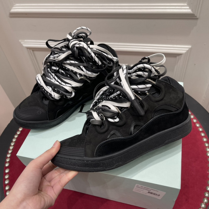 lanv1n leather curb sneakers