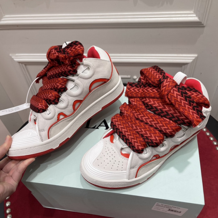 lanv1n leather curb sneakers